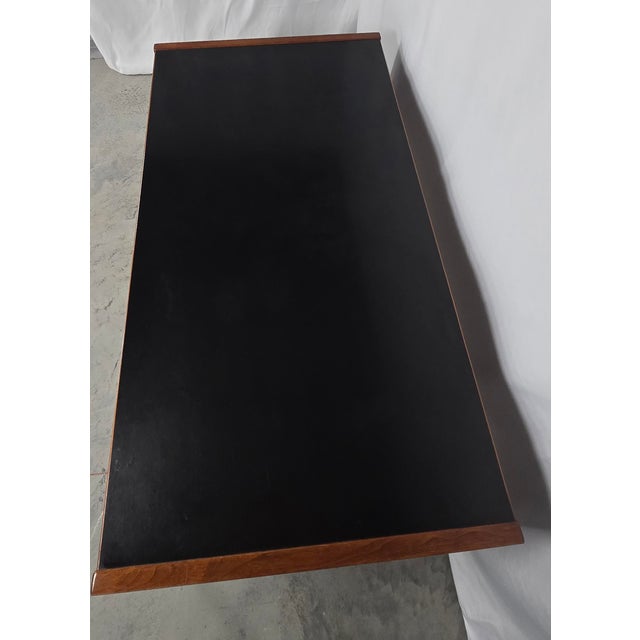 1960s 1960s Jens Rinsom Walnut Executive Desk For Sale - Image 5 of 11