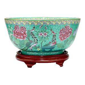 19th Century Monumental Straits Porcelain Center Bowl