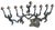 1990s Modernist Cut Steel Art Menorah Dancing Figures For Sale In Phoenix - Image 6 of 12