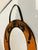1970s 1970s Handmade Leather Petite Oval Mirror Boho Fab! For Sale - Image 5 of 6