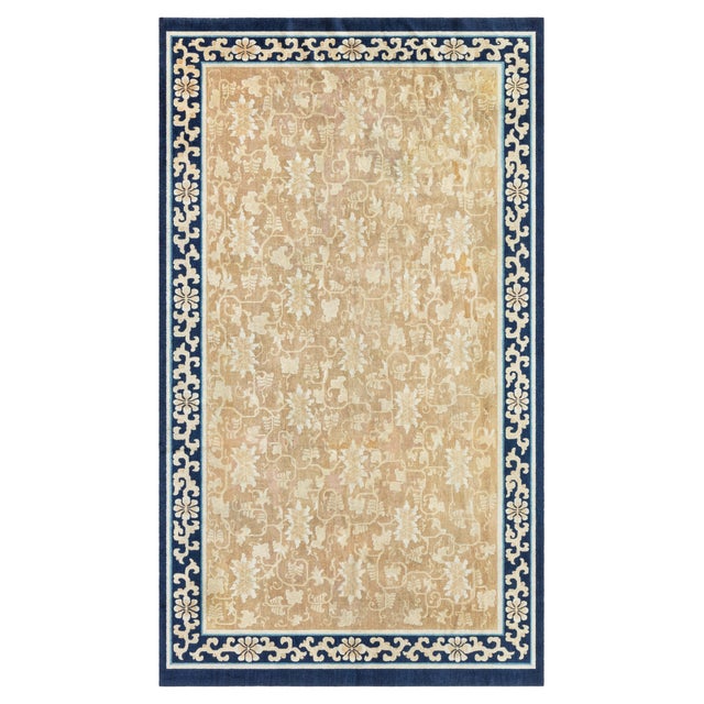 Doris Leslie Blau Antique 19th-Century Chinese Botanic Rug For Sale