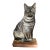 Mid Century Modern Exquisite and Rare Piero Fornasetti Siamese Painted Metal Cat Sculpture For Sale