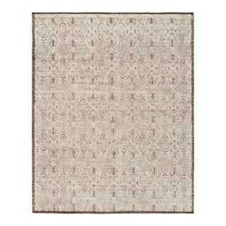 Rug & Kilim’s Moroccan Style Rug in Beige-Brown with Geometric Patterns - 13x18 For Sale