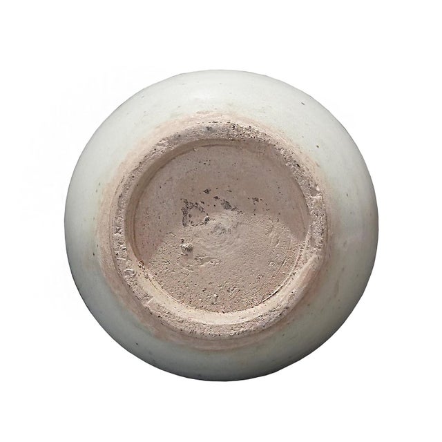 Thai Ceramic Vase With White Glaze, Mid 20th Century For Sale - Image 10 of 10