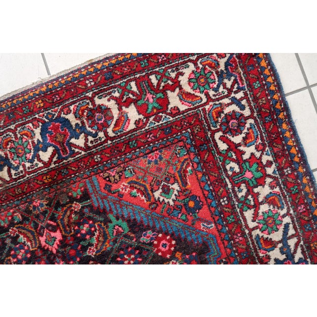 1960s, Handmade Vintage Persian Malayer Rug 4.2' X 7.1' For Sale - Image 4 of 17