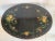 1940s Black Lacquer Floral Tole Gateleg Table For Sale - Image 10 of 12