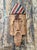 Vintage Rustic Carved Wood Mask For Sale - Image 4 of 11