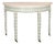 Swedish Painted Demi-Lune Console Table For Sale