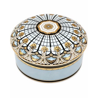 Vintage the Breakers Palm Beach Covered Porcelain Box Hotel Florida For Sale