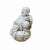 Small Finish Off White Color Porcelain Happy Buddha Statue For Sale - Image 4 of 6