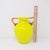 Mid-Century Art Glass Yellow Hand-Blown Amphora Vase For Sale - Image 10 of 11