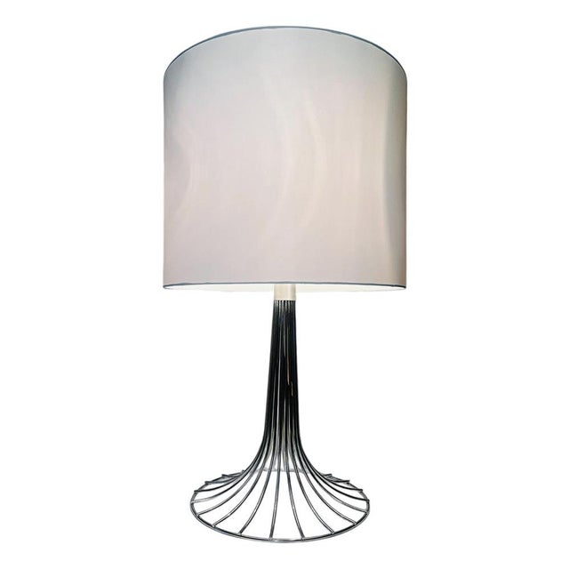 Chrome Table Lamp by V. Panton for Fritz Hansen For Sale - Image 6 of 6