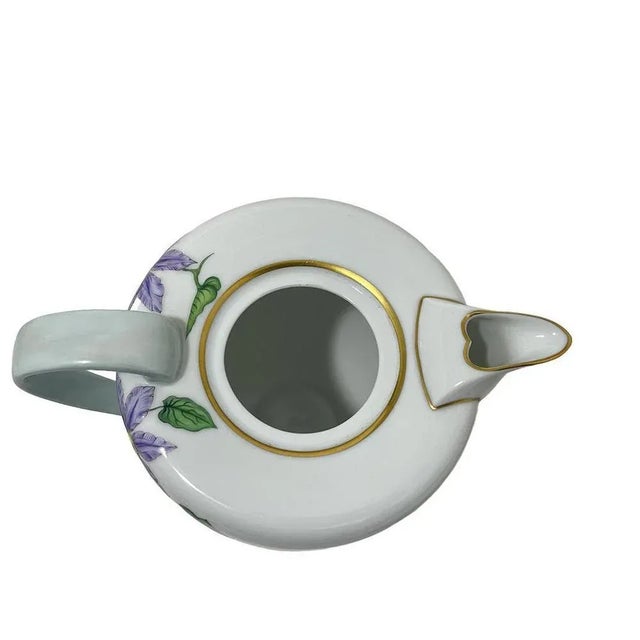 Ceramic Porcelain First Edition Coffee Pot with Quatuor Floral Pattern from Herend Hungary, 1998 For Sale - Image 7 of 9