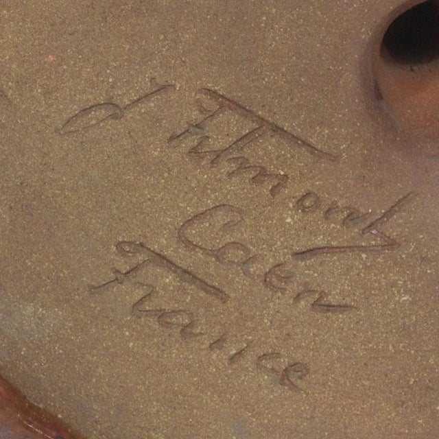 Ceramic Glazed Terra Cotta Rooster For Sale - Image 7 of 8