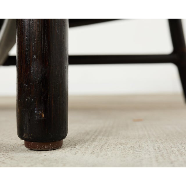 Pair of Barbara Barry for McGuire Caned Lounge Chairs and Ottoman For Sale - Image 16 of 18