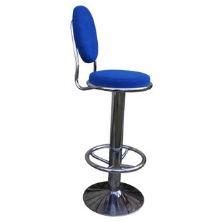 Chrome Rotating Stool, 1990s For Sale