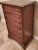 Italian Walnut Marquetry Inlaid Men's Semainier Tall Chest of Drawers For Sale In Dallas - Image 6 of 11