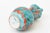 Turquoise Vintage Abstract Ceramic Pitcher With Handle Turquoise, Teal Turquoise, Orange, White, Italy For Sale - Image 8 of 9