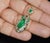 Late 20th Century Gia Natural 4.10Cts Emerald Diamond Solid 18k Gold Pendant Necklace For Sale - Image 10 of 15