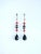 Italian Diamond Coral and Black Onyx Dangle Earrings, Pair For Sale - Image 4 of 10