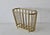 Gumps Gumps San Francisco Style Brass Magazine Rack Vintage For Sale - Image 4 of 13