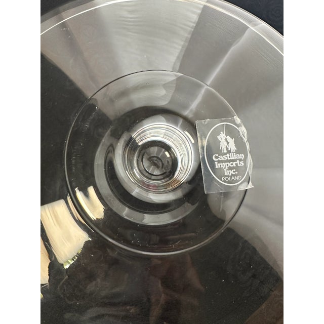 Bronze Vintage Castilian Imports Bronze Camel Cornucopia Pedestal With Crystal Bowl For Sale - Image 8 of 9