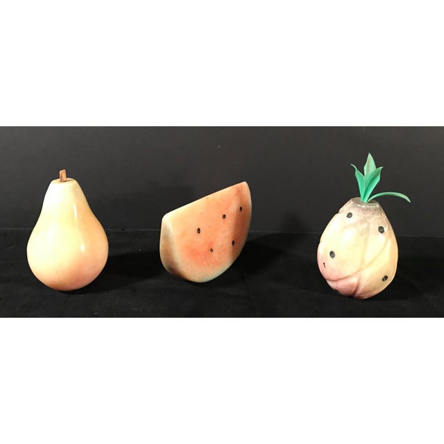 Mid-Century Modern Mid-Century Marble Fruit - Set of 3 For Sale - Image 3 of 11