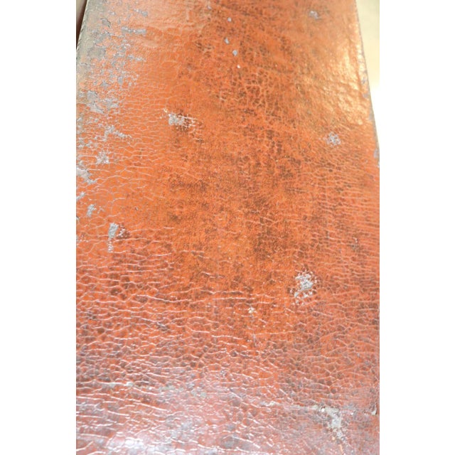 Early 18th Century Chinese Red Lacquered Table For Sale - Image 5 of 8