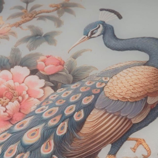 Jamie Young Jamie Young Mural Laquered Box, Blue For Sale - Image 4 of 6