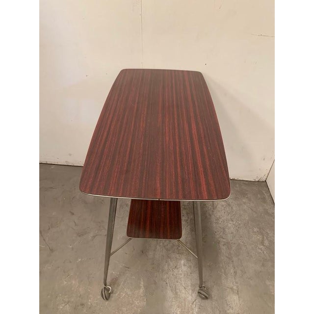 Serving Table in Mahogany, 1960s For Sale - Image 4 of 7