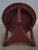 Round Red Painted Primitive Side Table For Sale - Image 12 of 12