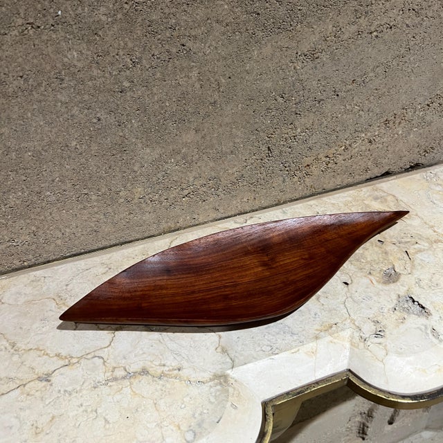 1970s Haitian Tropical Mahogany Sculptural Tray For Sale - Image 12 of 12