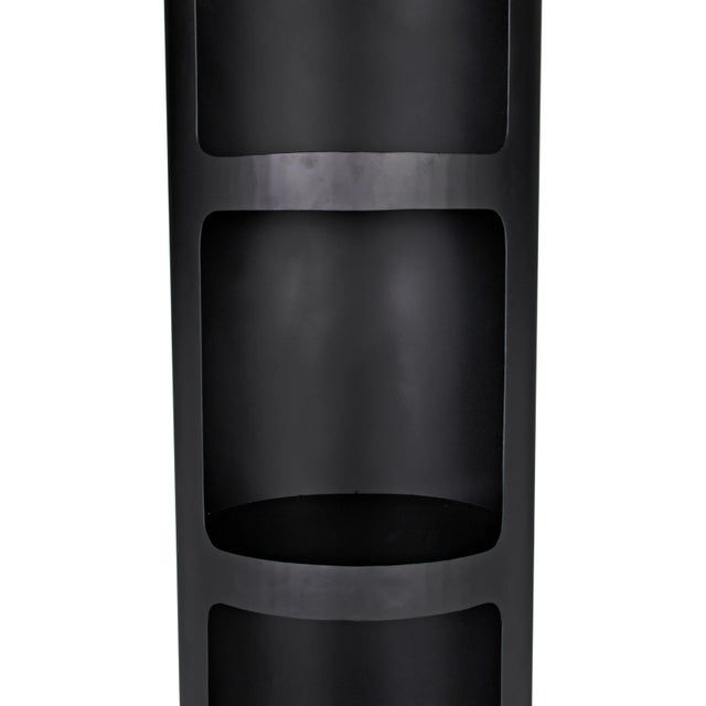 Noir Reverso Bookcase, Black Iron For Sale - Image 4 of 6