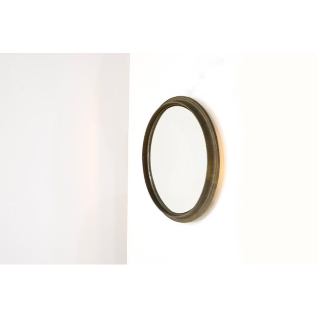 Large Luminous Bronze Mirror, 1960s For Sale - Image 12 of 15