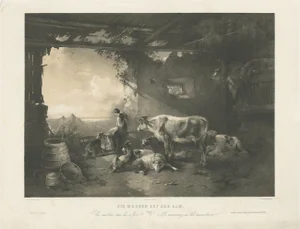 Weixelgartner, Morning on the Mountains, 1860, Print