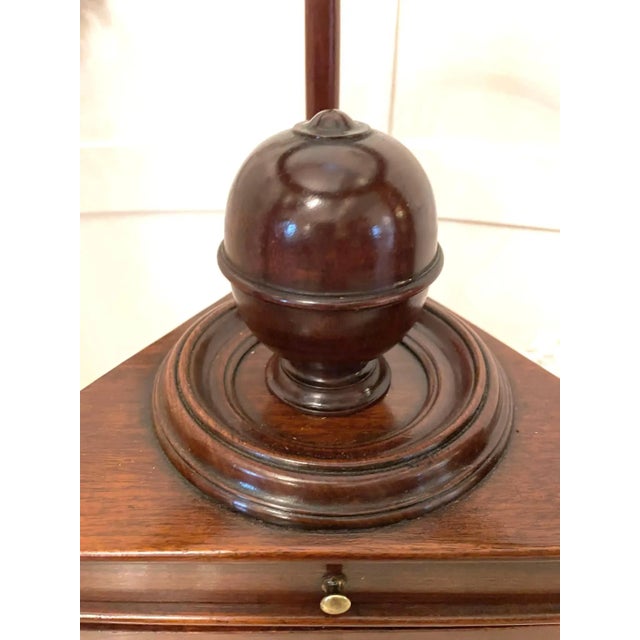 Antique George III Mahogany Shaving Stand For Sale - Image 10 of 13