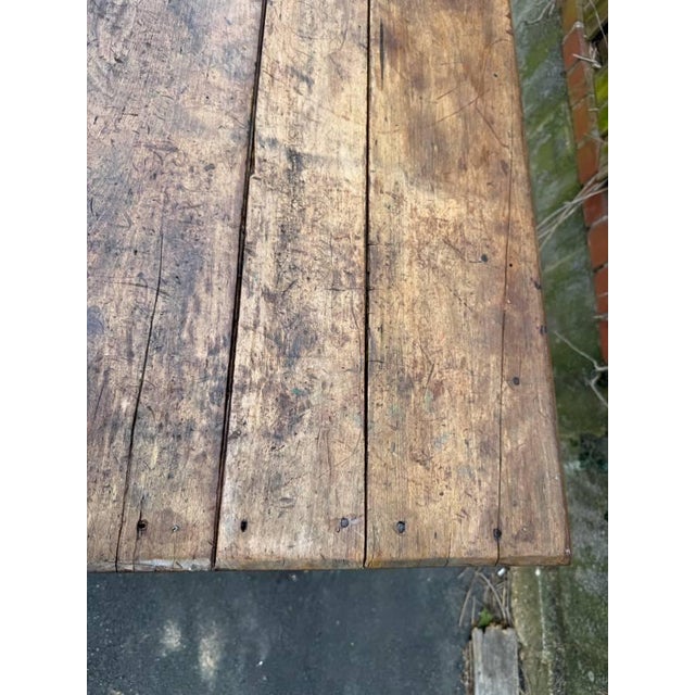 Antique Early American Primetive Style 1 Drawer Table For Sale - Image 4 of 17