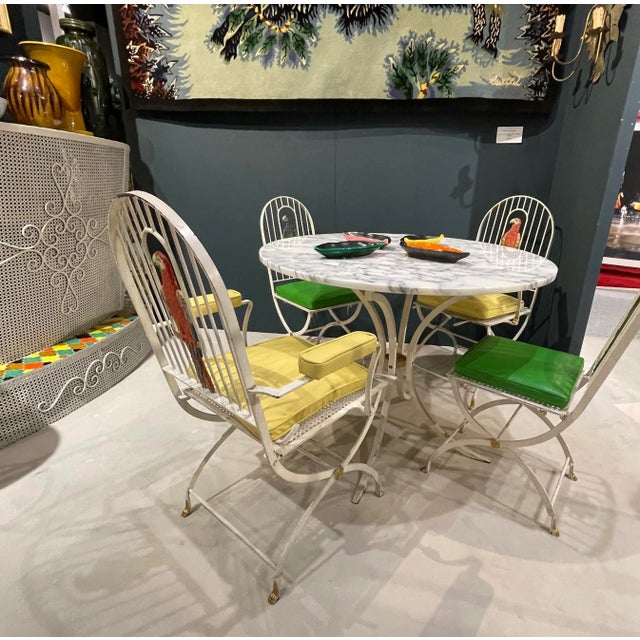 1950s Metal Parrot Armchairs - a Pair For Sale - Image 12 of 13