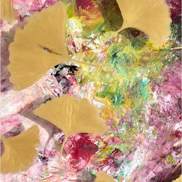 Abstract Kathleen Kane-Murrell Original Painting Under Plexiglass, "Remember November" For Sale - Image 3 of 4