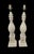 Vintage Traditional Wheat Crest Lenox Style White Gold Extra Tall Turned Table Lamps- A Pair For Sale - Image 9 of 10