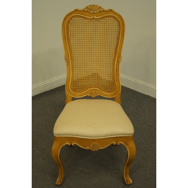 Henredon Furniture Louis XVI French Provincial Cane Back Dining Side