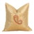 Lila Paisley Gold Pillow Cover For Sale