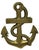 Solid vintage ship’s anchor door knocker in warm brass, 4” tall. Well-crafted maritime motif with authentic aged finish;...