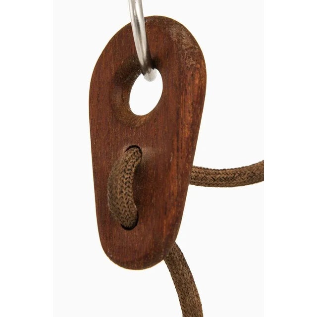 Large Ceiling Lamp in Plastic and Teak by Hans Bergström, 1950s For Sale - Image 3 of 8