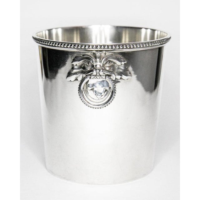 Vintage Silver Plated Foo Dog Ice Bucket or Cooler For Sale - Image 3 of 10