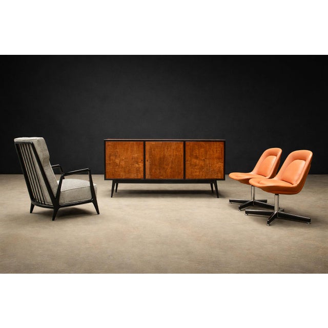 Metal Pair of “Pollock” Armchairs by Forma, Aluminum & Leather, Brazil, 1970s - Lot 153 For Sale - Image 7 of 15