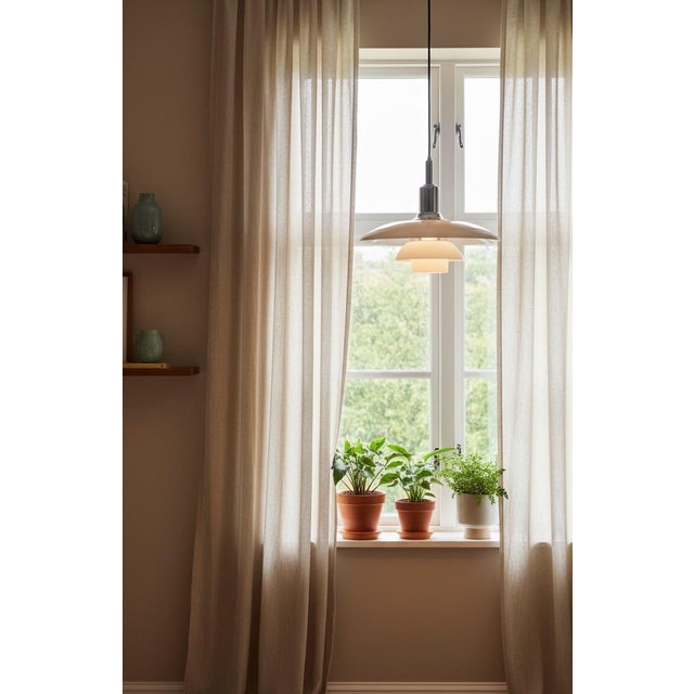 An unusual and very elegant pendant lamp in the ph 3/2 model, designed by poul henningsen for louis poulsen in denmark – a...
