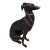 Life-Size Art Deco Patinated Bronze Greyhound Dog Sculpture For Sale