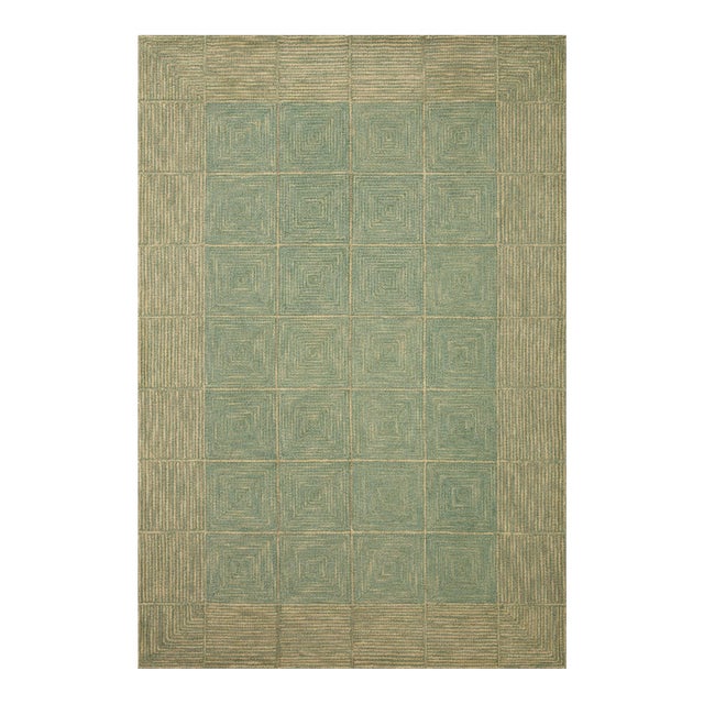 Chris Loves Julia x LoloiFrancis Green / Natural 11'-6" x 15' Area Rug For Sale