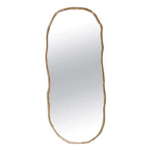 Handcrafted Long Ondulation Mirror by Alice Lahana Studio For Sale
